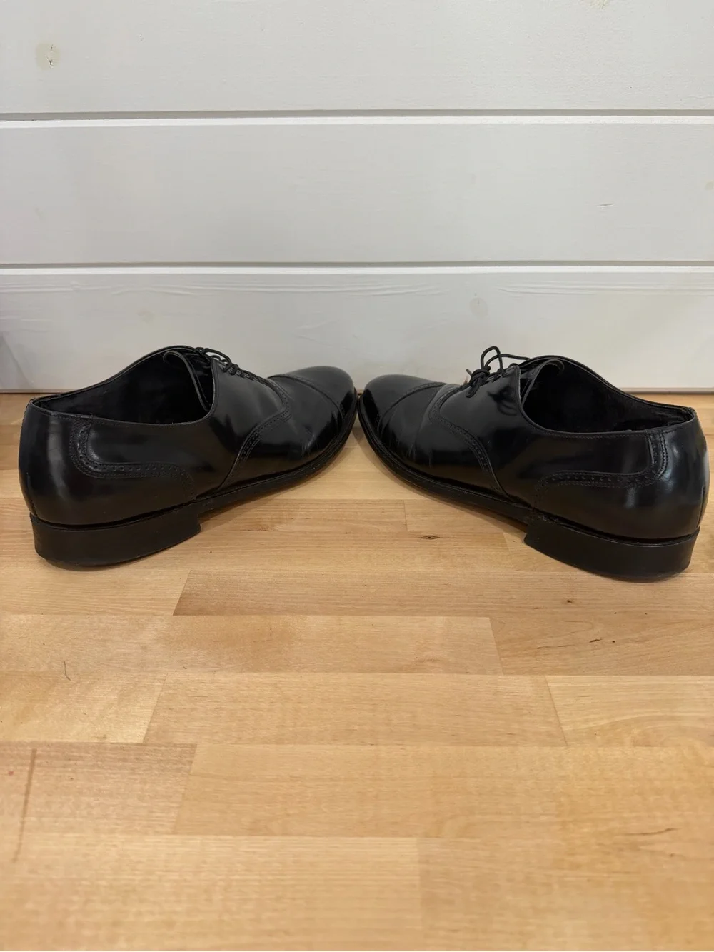 Hanover‎ Master Flex Classic Black Leather Cap-Toe Men’s Dress Shoes